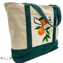 Load image into Gallery viewer, Yafa Large Tote in Green