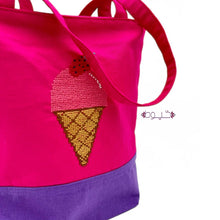 Load image into Gallery viewer, Ice Cream Kids Tote Bag