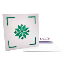 Load image into Gallery viewer, Green Star Greeting Card