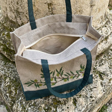 Load image into Gallery viewer, Olives tote Bag With Zipper
