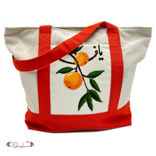 Load image into Gallery viewer, Yafa Large Tote in Orange
