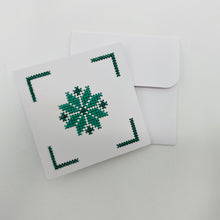 Load image into Gallery viewer, Green Star Greeting Card