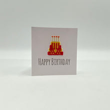 Load image into Gallery viewer, Happy Birthday Red Cake Card