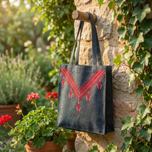 Load image into Gallery viewer, Vibrant Red Saru Bag with Zipper
